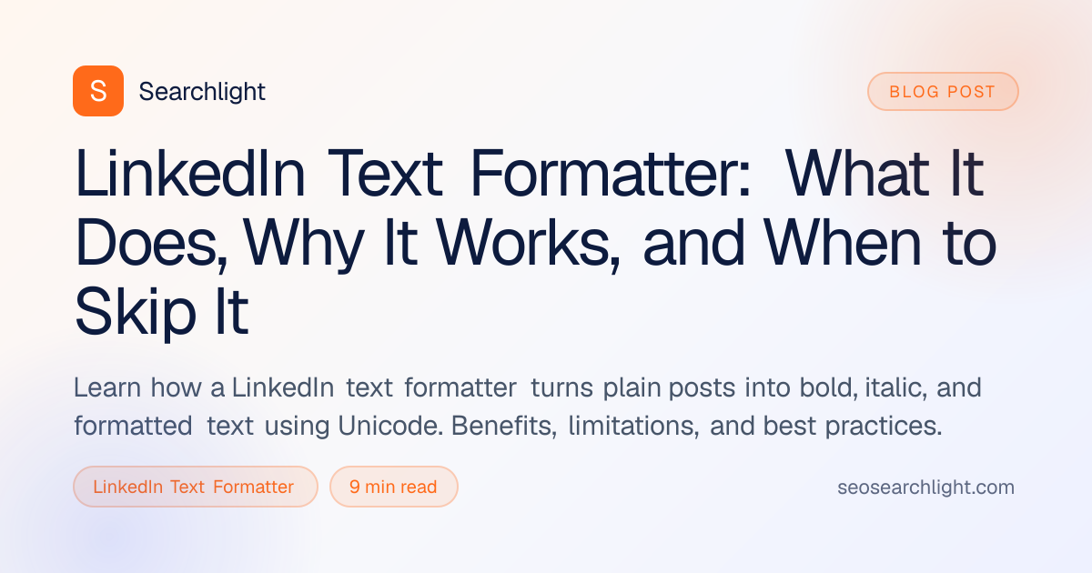 LinkedIn Text Formatter Guide: Bold, Italic and Unicode Text on ...
